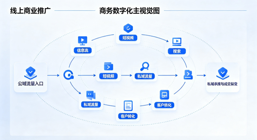 延安线上商业推广怎么做？全域流量闭环搭建与低成本转化实战指南